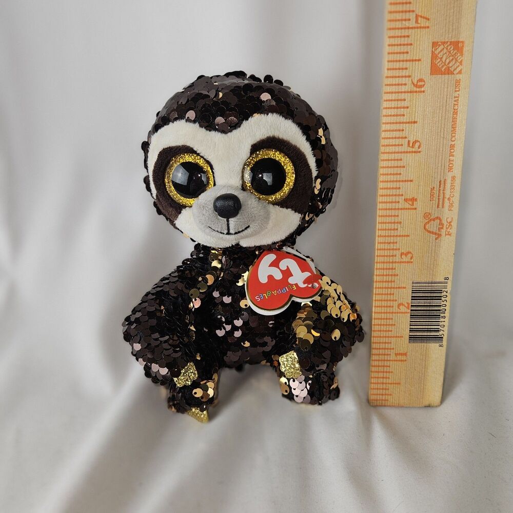 TY Flippables Dangler Sloth Plush‎ Stuffed Animal